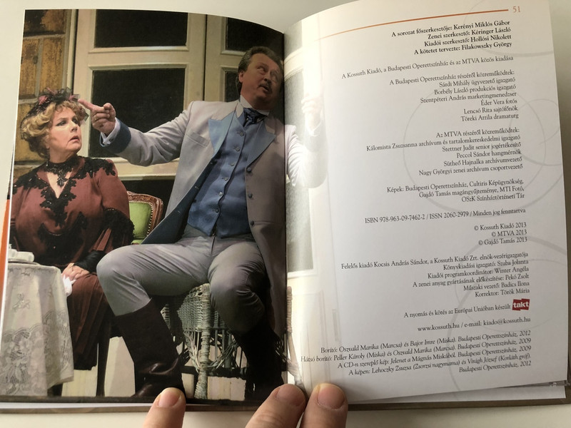 Mágnás Miska by Gajdó Tamás / Hungarian Operretta by Szirmai Albert with Musical CD included / Kossuth kiadó / Híres Operettek Sorozat 4. (9789630974622)
