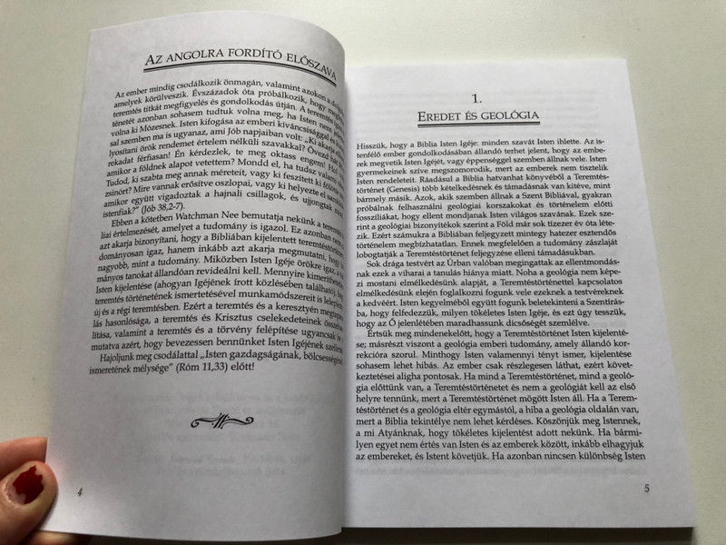 A teremtés titka by Watchman Nee - HUNGARIAN TRANSLATION OF The Mystery of Creation / In this volume, Watchman Nee presents to us a Biblical interpretation of creation to which science attests. (9639434914)