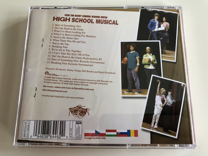 From The Disney Channel Original Movie: High School Musical / An Original Walt Disney Records Soundtrack / AUDIO CD 2006 / Ashley Tisdale, Corbin Bleu, Lucas Grabeel, Vanessa Hudgens, Zac Efron (094638644620) 