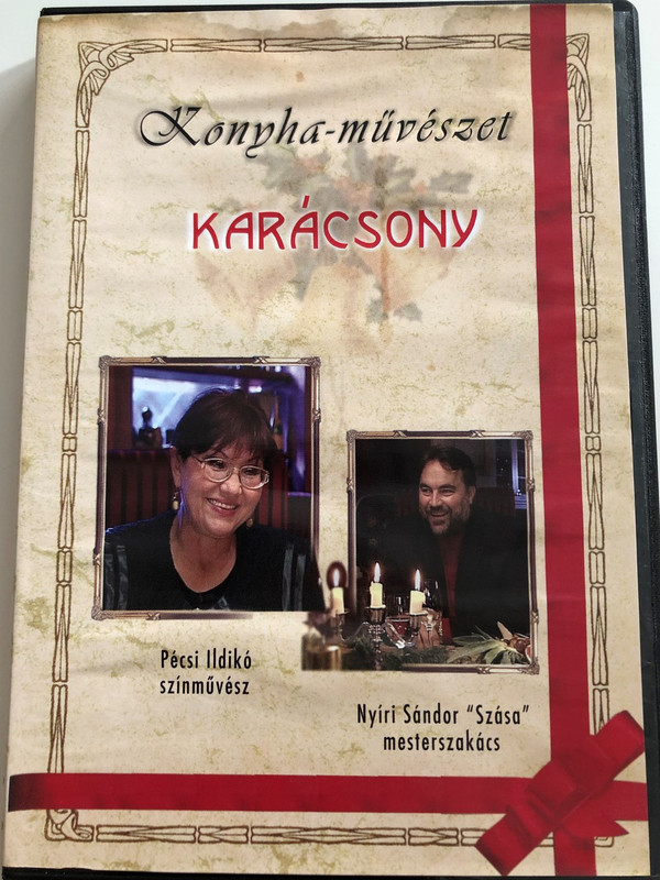 Konyha-művészet: Karácsony DVD 2005 Kitchen-Art: Christmas / Pécsi Ildikó színművész, Nyíri Sándor "Szása" Mesterszakács / Cooking for Christmas (5998175162393)