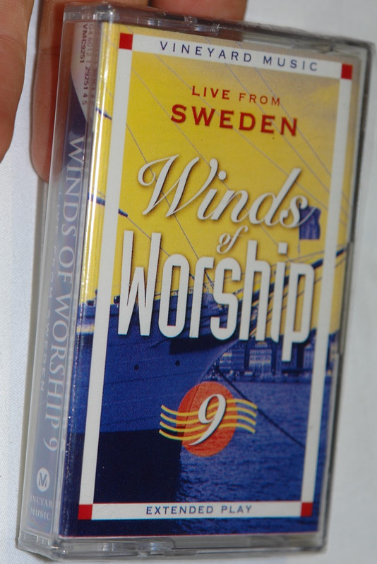 Winds of Worship 9 / Live from Sweden Christian Praise and Worship Audio Cassette Tape Extended Play / Vineyard Music (601212925145)