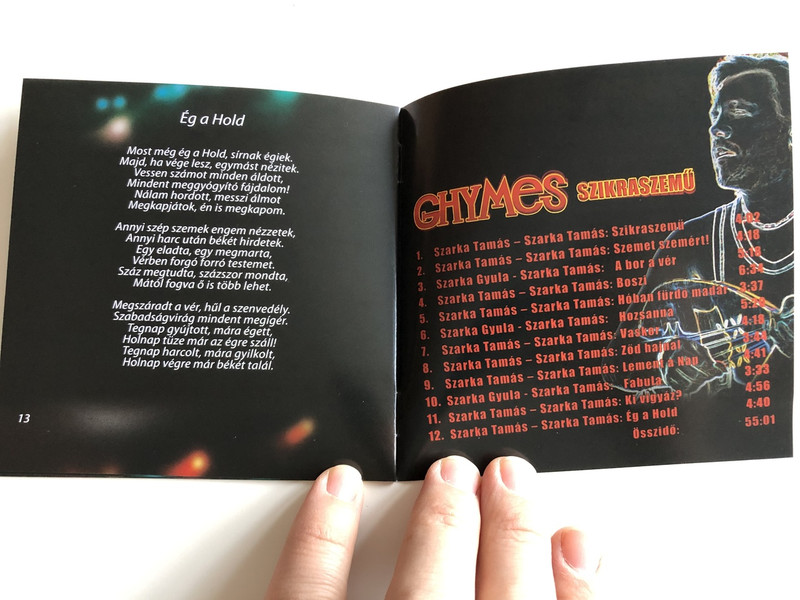 Ghymes - Szikraszemű (Spark-eyed) / Audio CD 2010 / Music directors Szarka Tamás, Szarka Gyula / Universal Music (602527529912)