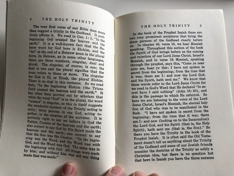The Holy Trinity by Henry Allen Ironside / A brief but thorough examination of the Holy Trinity / Loizeaux Brothers 1988 / Paperback (9780872133488)