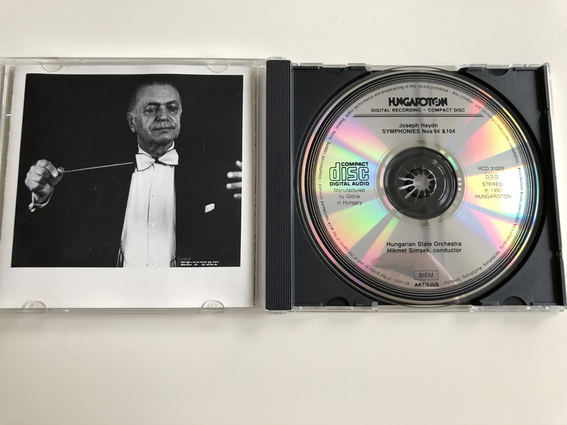 Joseph Haydn - Symphonies / G major No.94 "Surprise" / D major No. 104 "London" / Hungarian State Orchestra / Conducted by Hikmet Simsek / Hungaroton / HCD 31205 (5991813120526)