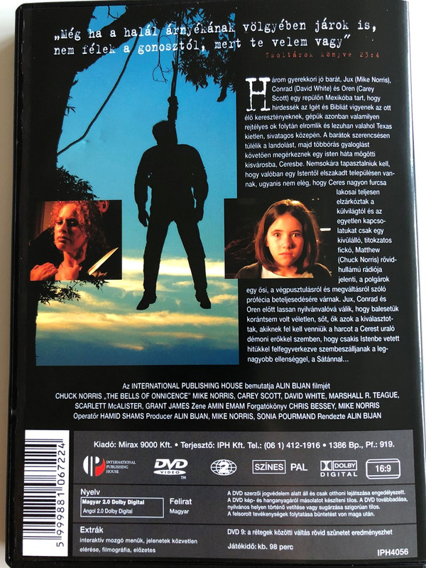 The Bells of Innocence DVD 2003 Démoni Harangok / Directed by Alin Bijan / Starring: Chuck Norris, Mike Norris, Carey Scott, David White (5999881067224)