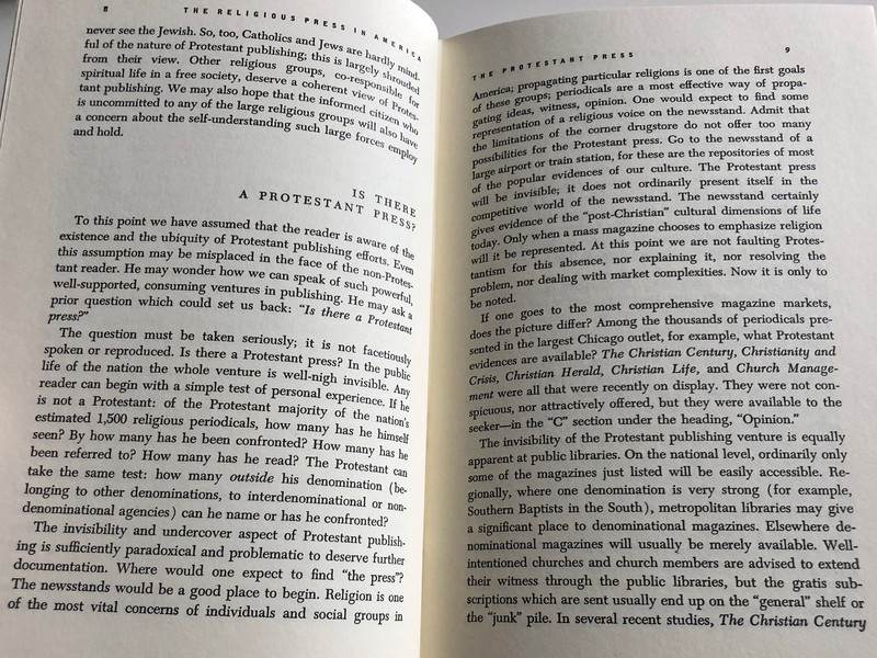 The Religious Press in America by Martin E. Marty, John G. Deedy, Jr., David Wolf Silverman, Robert Lekachman / Greenwood Press Publishers / A Sustained analysis of the religious press in America / Hardcover (0837165008)