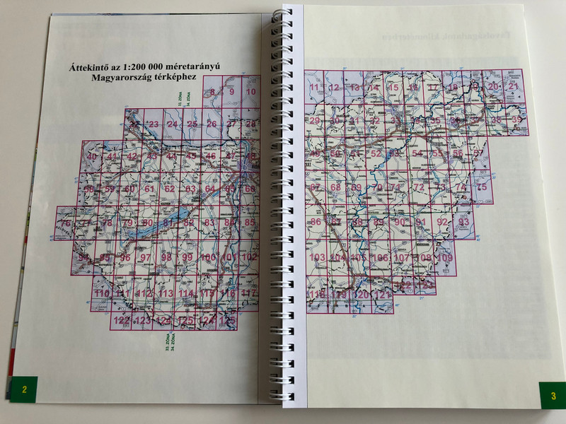 Hungary - road atlas / Magyarország - autóatlasz / Ungarn - autoatlas / Topomap / English, German, Hungarian Road atlas of Hungary / 1 : 200.000 (9789632573618)