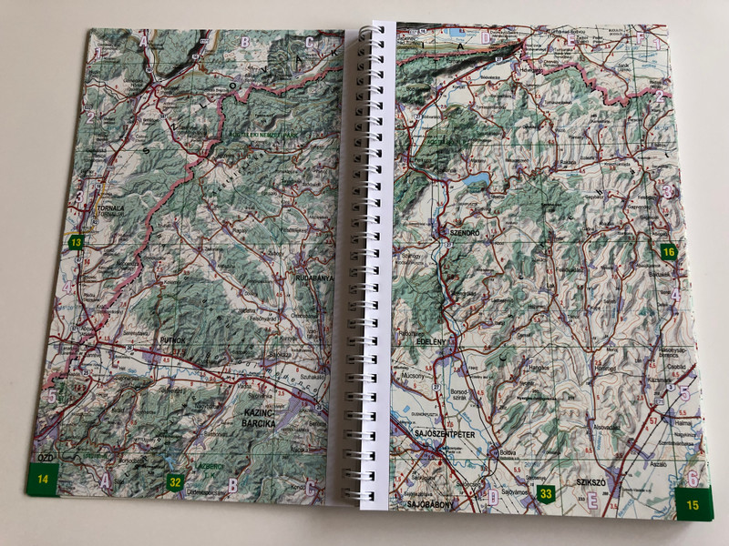 Hungary - road atlas / Magyarország - autóatlasz / Ungarn - autoatlas / Topomap / English, German, Hungarian Road atlas of Hungary / 1 : 200.000 (9789632573618)