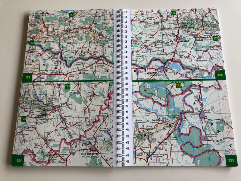 Hungary - road atlas / Magyarország - autóatlasz / Ungarn - autoatlas / Topomap / English, German, Hungarian Road atlas of Hungary / 1 : 200.000 (9789632573618)