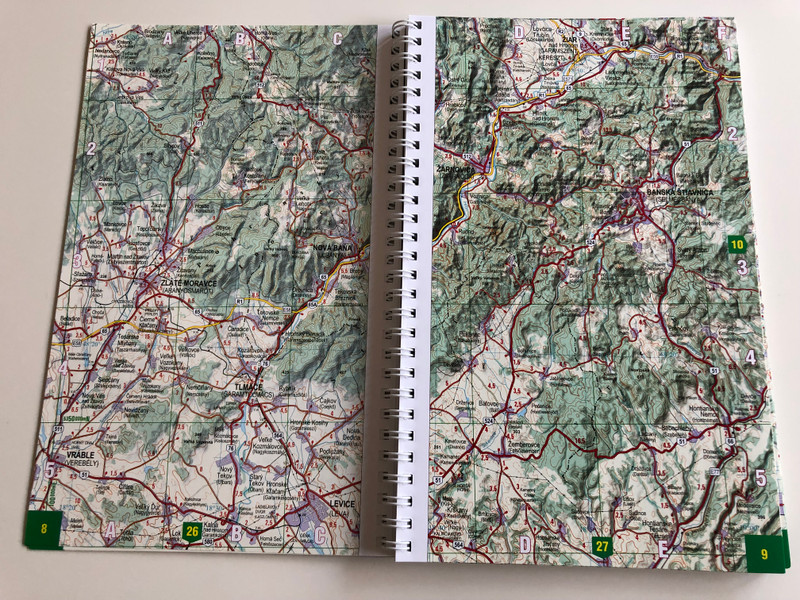 Hungary - road atlas / Magyarország - autóatlasz / Ungarn - autoatlas / Topomap / English, German, Hungarian Road atlas of Hungary / 1 : 200.000 (9789632573618)