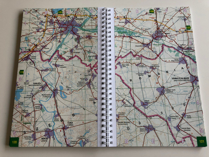 Hungary - road atlas / Magyarország - autóatlasz / Ungarn - autoatlas / Topomap / English, German, Hungarian Road atlas of Hungary / 1 : 200.000 (9789632573618)