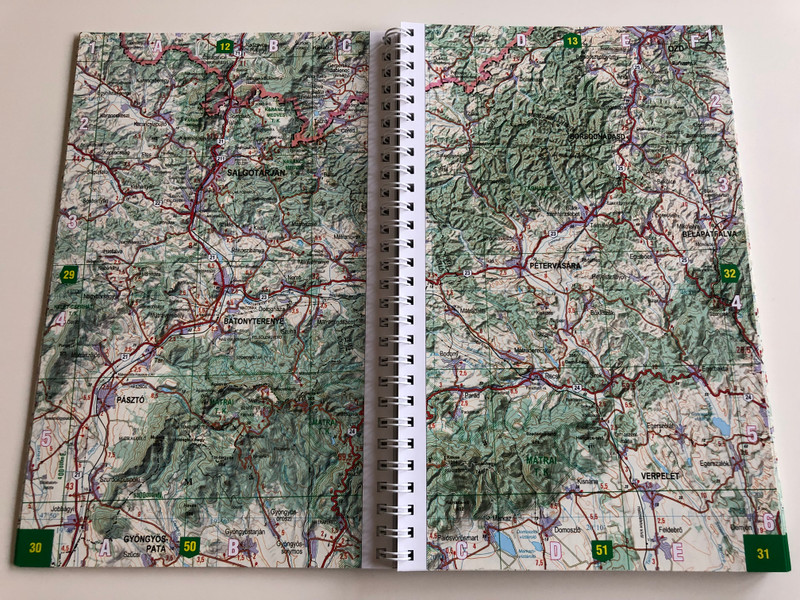 Hungary - road atlas / Magyarország - autóatlasz / Ungarn - autoatlas / Topomap / English, German, Hungarian Road atlas of Hungary / 1 : 200.000 (9789632573618)