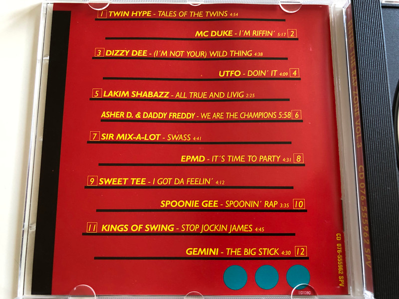 Enter the Rap Zone! Vol. 3 / Audio CD / Twin Hype, Dizzy Dee, Lakim Shabazz, Sir Mix-a-Lot, Sweet Tee, Kings of Swing / BCM records 076-555962