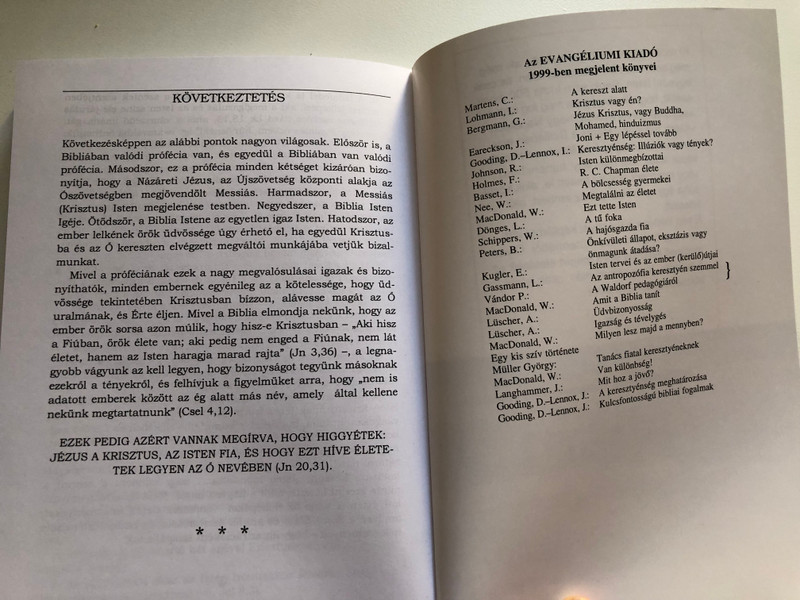A próféták ma is szólnak by FRED JOHN MELDAU - Hungarian translation of The Prophets Still Speak : Messiah In Both Testaments (963920952X) 