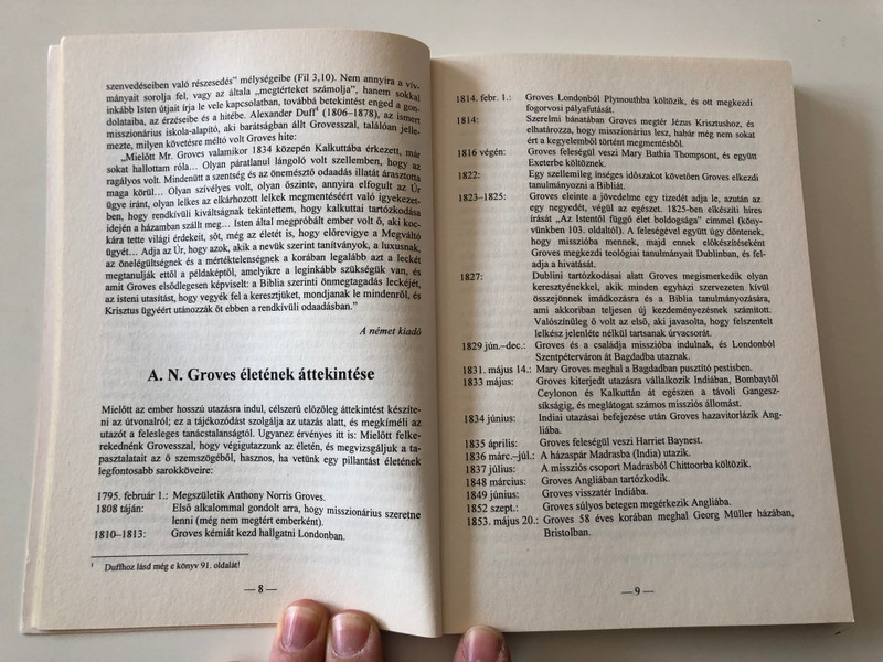 Aki először Isten országát kereste A. N. Groves - Memoir of Anthony Norris Groves by Harriet Groves / Hungarian Language Edition (963736952X)
