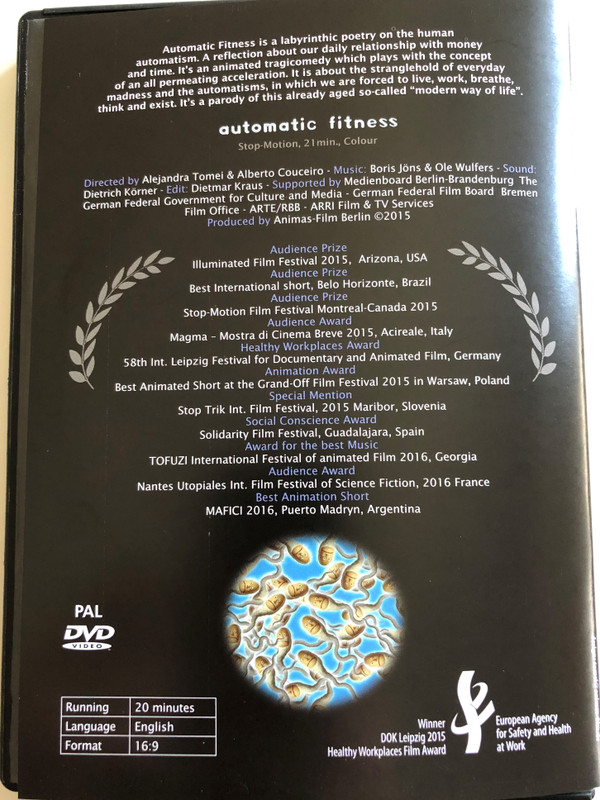 Automatic Fitness DVD 2015 / Created by Alejandra Tomei & Alberto Couceiro / A stop-motion animated movie on the human automatism