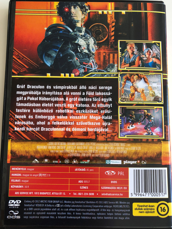 Manborg DVD 2011 Emborg / Directed by Steven Kostanski / Starring: Matthew Kennedy, Adam Brooks, Meredith Sweeney, Conor Sweeney, Ludwig Lee (5996471000517)