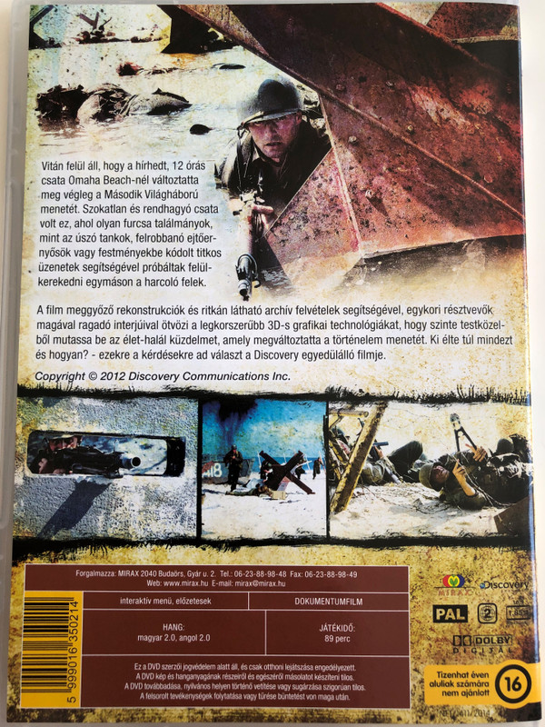 Surviving D-day DVD 2011 Túléltem a D-napot / Directed by Richard Dale, Alan Eyres / Documentary about D-day, the beginning of the Battle of Normandy / Discovery Channel (5999016350214)