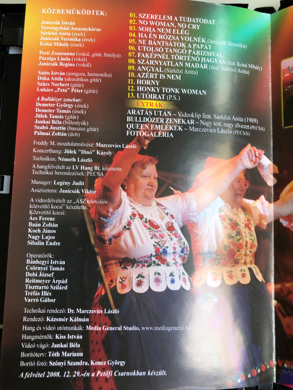 Janicsák István és a Veresegyházi Asszonykórus ‎DVD 2009 / Búcsúkoncert / Recorded in 2008 in Petőfi Hall, Budapest (5099996486191)