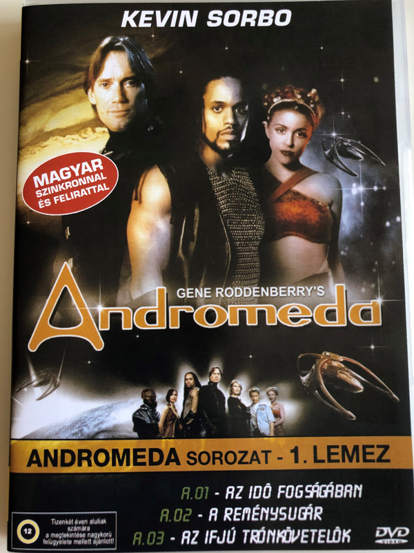 Gene Roddenberry's Andromeda DVD 2000 TV Series / Disc 1. / Written by Gene Roddenberry / Producers: Allan Eastman, Majel Barrett Roddenberry, Jay Firestone / Starring: Kevin Sorbo, Lisa Ryder, Keith Hamilton Cobb,Lexa Doig, Laura Bertram, Gordon Michael Woolvett (5999553600100)