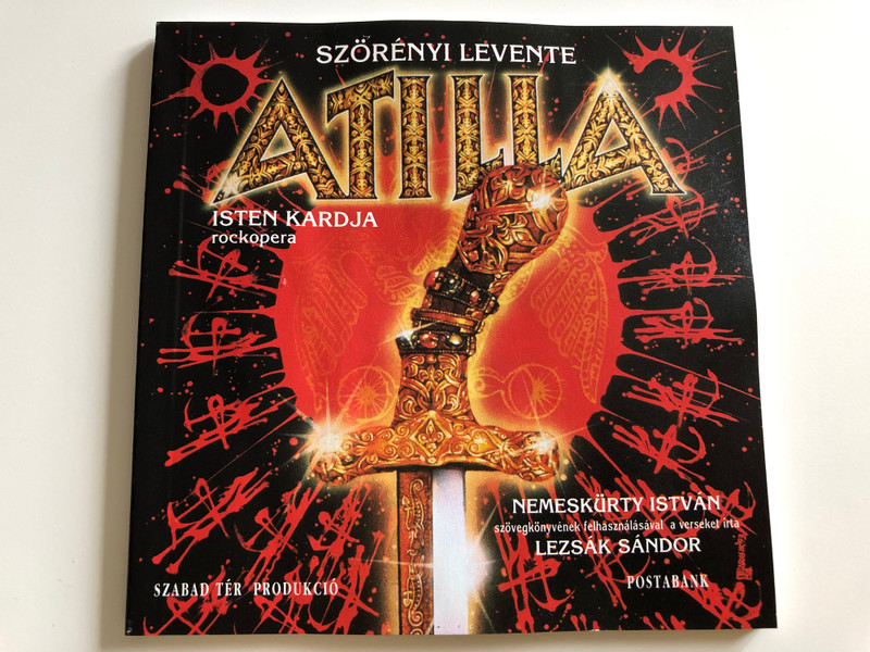Atilla - Isten kardja by Szörényi Levente / 2x Audio CD 1993 / Directed by Koltay Gábor / Poems by Lezsák Sándor / Hungarian rock opera: Attila the Hun, God's sword / HCD 37710-11 (HCD37710-11)
