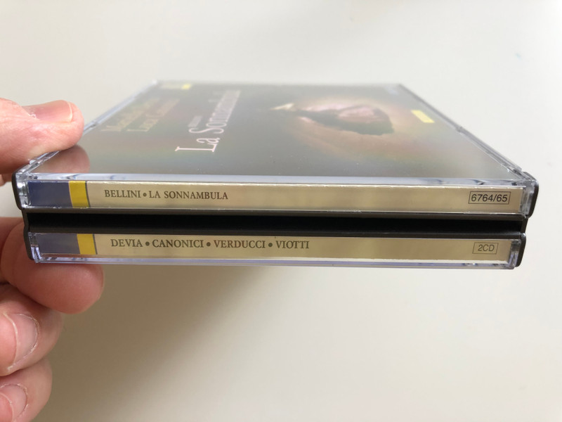 Vincenzo Bellini - La Sonnambula / 2x Audio CD 1991 / Melodramma in due atti di Felice romani / Orchestra Sinfonica di Piacenza / Conducted by Marcello Viotti (8010984100490)