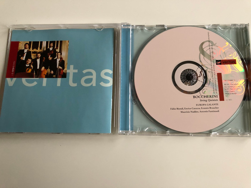 Boccherini String Quintets, Minuet in A / Europa Galante - Fabio Biondi - Enrico Casazza - Ernesto Braucher - Maurizio Naddeo - Antonio Fantinuoli / Audio CD 2001 / Virgin Classics