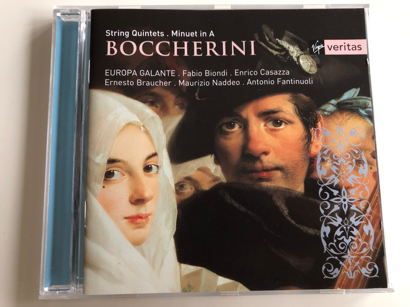 Boccherini String Quintets, Minuet in A / Europa Galante - Fabio Biondi - Enrico Casazza - Ernesto Braucher - Maurizio Naddeo - Antonio Fantinuoli / Audio CD 2001 / Virgin Classics (724354542121)