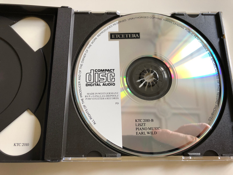 Liszt - Sonata in B Minor, Polonaise No. 2, Etudes de Concert, Transcendental Etudes, Hungarian Rhapsodies Nos 4, 12 & 2 / Performed by Earl Wild, piano / Produced by Michael Rolland Davis / Etcetera / KTC 2010  / 2 CD 
