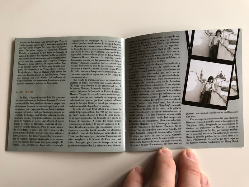 Camarón Antologia / Anthology / 3 Audio CD set 1996 / Vol 1-3. Fundamentos - Grandeza - Apoetosis / Polygram (731453292925)