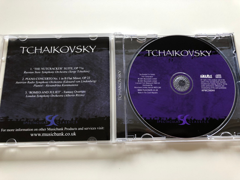  Tchaikovsky - Spectacular Classics / 'The Nutcracker' Suite, OP 7la, Piano Concerto No. I in B Flat Minor, OP 23 'Romeo and Juliet'-Fantasy Overture / AUDIO CD 2011 (5029248130626
