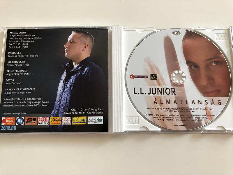 L.L. Junior - Álmatlanság / L.L. Junior - Nótár Mary - Stefano / Audio CD 2009 / Album Premiere Concert recorded on December 12th 2009 / MWM LL 005 C (5999546019810)