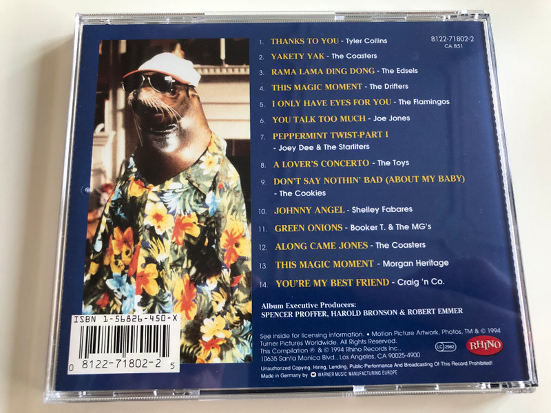 Andre - Based on a true Story / Songs from the Original Soundtrack / The greatest adventure is finding your way home / Audio CD 1994 / 8122-71802-2 / CA 851 (081227180225)