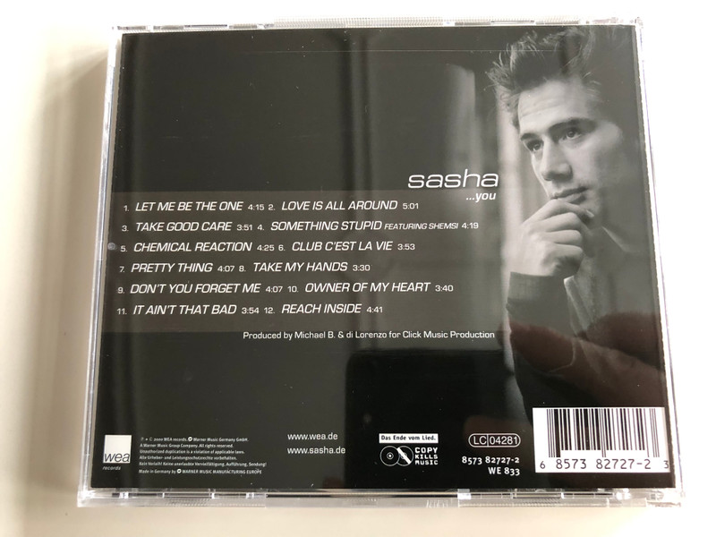 Sasha   ... you / Let me be the One, Love Is all around, Take Good Care, Pretty Thing, Reach Inside / Produced by Michael B. & di Lorenzo / Audio CD 2000 / 8573 82727-2 / WE833 