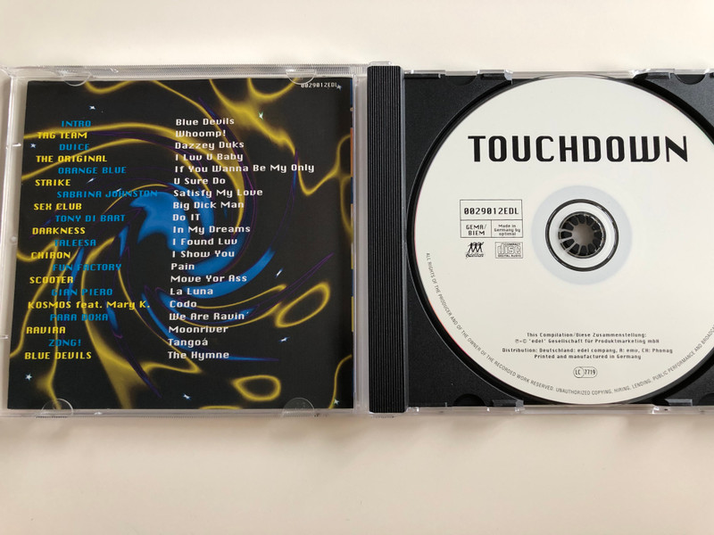 Touchdown - Fun Factory, Scooter, Tag Team, Darkness, Tony Di Bart, Orangle Blue, Para Doxa / Only available on this compilation Blue Devils Hymne / Audio CD 1995 (4009880290125)