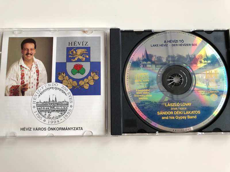 A Hévízi tó / Lake Hévíz - Der Hévízer See / László Lovay vocals, Sándor Déki Lakatos and his Gypsy Band / Audio CD 1995 / 1002 Digital Stereo (5997822710024)