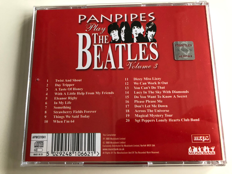 Panpipes play The Beatles Vol. 3 / includes Twist & Shout - Eleanor Rigby - Please Please Me - Something - We Can Work it Out / Audio CD 2000 / Musicbank / APWCD1041 (5029248106621)