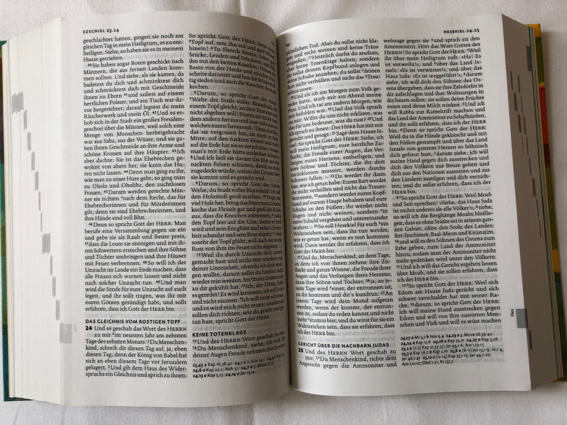 Luther Bibel für dich / Luther Bible for you / Deutsche Bibelgesellschaft / Mit Apocryphen / German language Bible Based on Martin Luther's Translation - 2017 revision with Apocryphal books / Bible Study helps, Reading plan, Page index, Color maps / Hardcover (9783438033659)