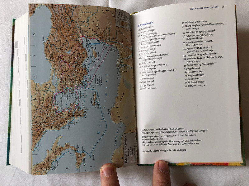 Luther Bibel für dich / Luther Bible for you / Deutsche Bibelgesellschaft / Mit Apocryphen / German language Bible Based on Martin Luther's Translation - 2017 revision with Apocryphal books / Bible Study helps, Reading plan, Page index, Color maps / Hardcover (9783438033659)