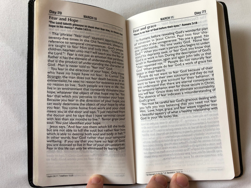 Thoughts from the diary of a desperate man - a daily devotional by Walter A. Henrichsen / 12th Edition / Leadership foundation / Golden edges / Hardcover, Black / 2011 (0970437412)