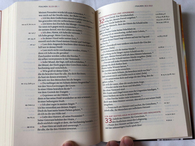 Das Neue Testament und Die Psalmen - Einheitsübersetzung / German language New Testament and Psalms - Unitary Translation / Book introductions, references, notes and maps / Hardcover / 2018 KBW (9783460440234)