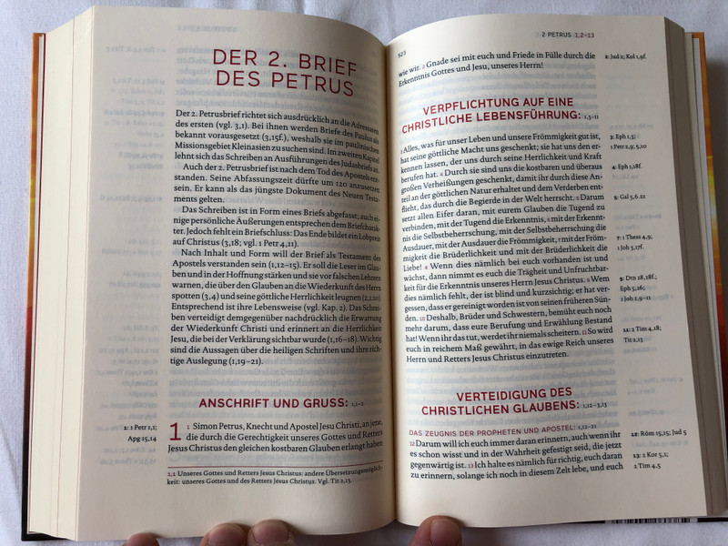 Das Neue Testament und Die Psalmen - Einheitsübersetzung / German language New Testament and Psalms - Unitary Translation / Book introductions, references, notes and maps / Hardcover / 2018 KBW (9783460440234)