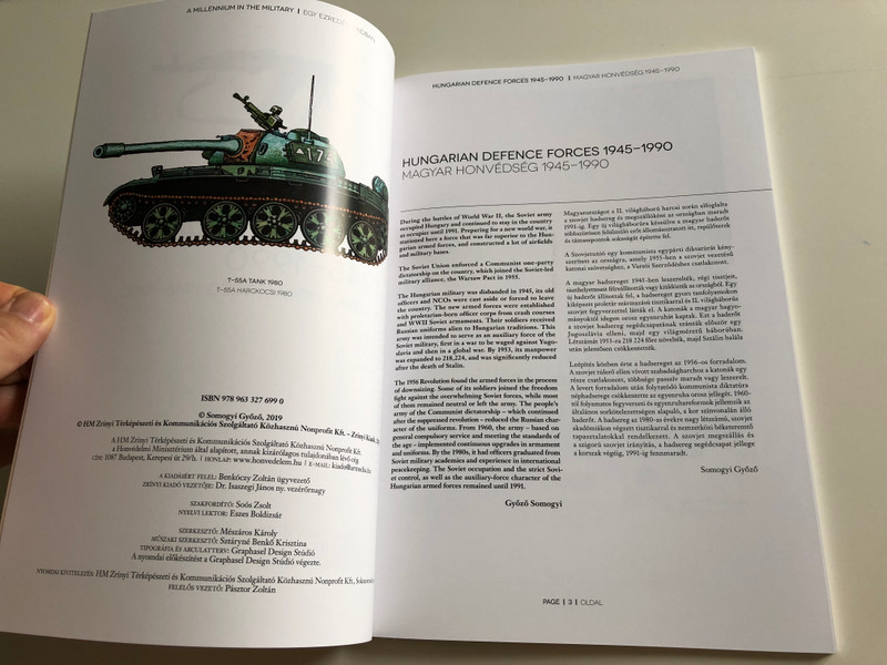 Hungarian Defence Forces 1945 - 1990 by Győző Somogyi / Magyar Honvédség 1945-1990 / A Millennium in The Military - Egy Ezredév Hadban / Paperback 2019 / HM Zrínyi (9789633276990)