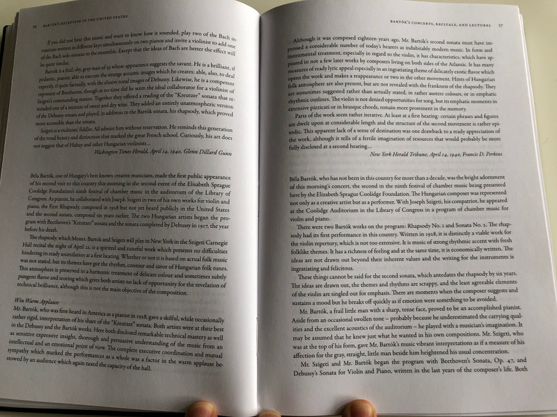 Béla Bartók's Reception in the United States 1940-1945 by Tibor Tallián / Hardcover 2017 / HAS Research Centre for the Humanities (9789789634163)