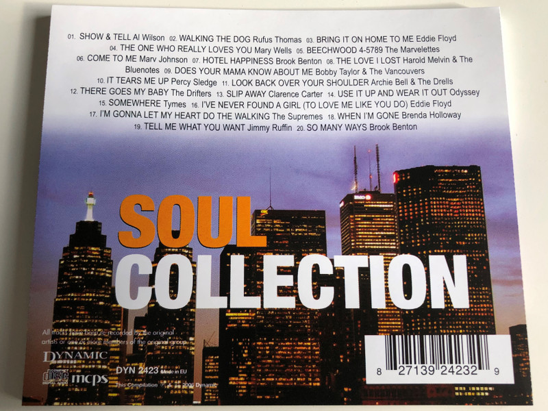 Soul Collection / Featuring Al Wilson, Rufus Thomas, Eddie Floyd, Odyssey, The Supremes and many more / Audio CD 2006 / Dynamic / Dyn423 (827139242329)