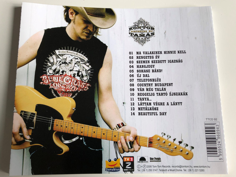 Kontor Tamás - Rengeteg Év / Ma Valakinek Hinnie kell, Hangjegy, Új Dal, Vár Még talán / Audio CD 2006 / Tom-Tom Records / TTCD 92 (5999524960943)