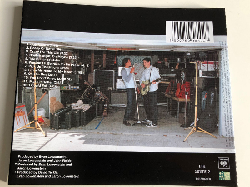 Evan and Jaron / Outerspace, Ready Or Not, The Distance, Pick up the Phone / Audio CD 2000 / Columbia Records / Col 5018102 (5099750181027)