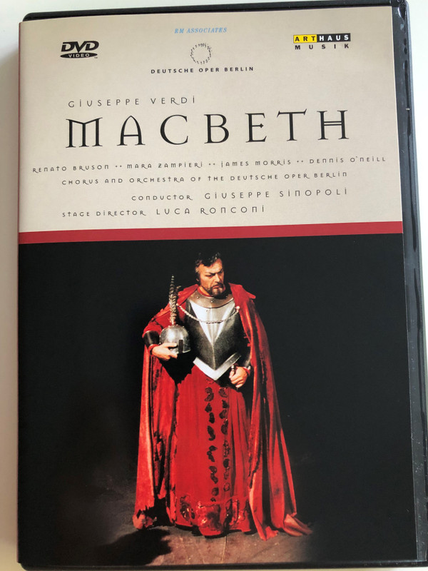 Giuseppe Verdi - Macbeth / DVD / Deutsche Oper Berlin / Renato Bruson, Mara Zampieri, James Morris, Dennis O'neill / Chorus and Orchestra of the Deutsche Oper Berlin / Conudctor Giuseppe Sinopoli / Stage director Luca Ronconi (4006680101408)