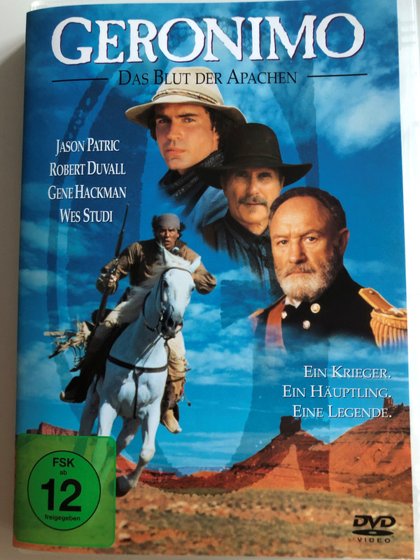 Geronimo - Das Blut der Apachen DVD 1993 Geronimo / Directed by Walter Hill / Starring: Jason Patric, Robert Duvall, Gene Hackman, Wes Studi (4030521198739)