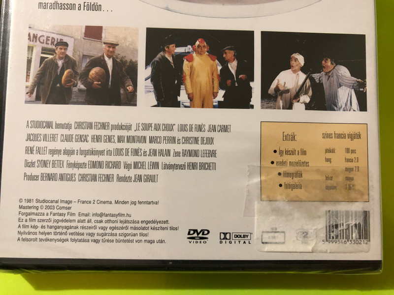 Le Soupe Aux Choux DVD 1981 Káposztaleves / Directed by Jean Girault / Starring: Louis De Funés, Jean Carmet, Jacques Villeret, Claude Gensac, Christine Dejoux / De Funés gyűjtemény